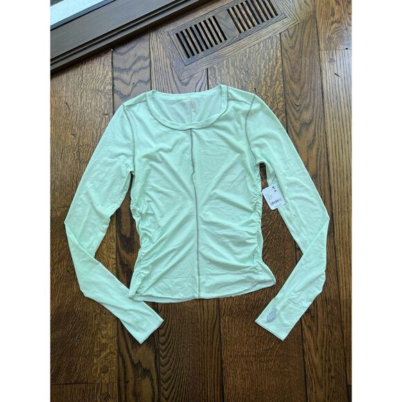 New Free People FP Movement Right On Run Long Sleeve Pistachio Size Small - Picture 1 of 6